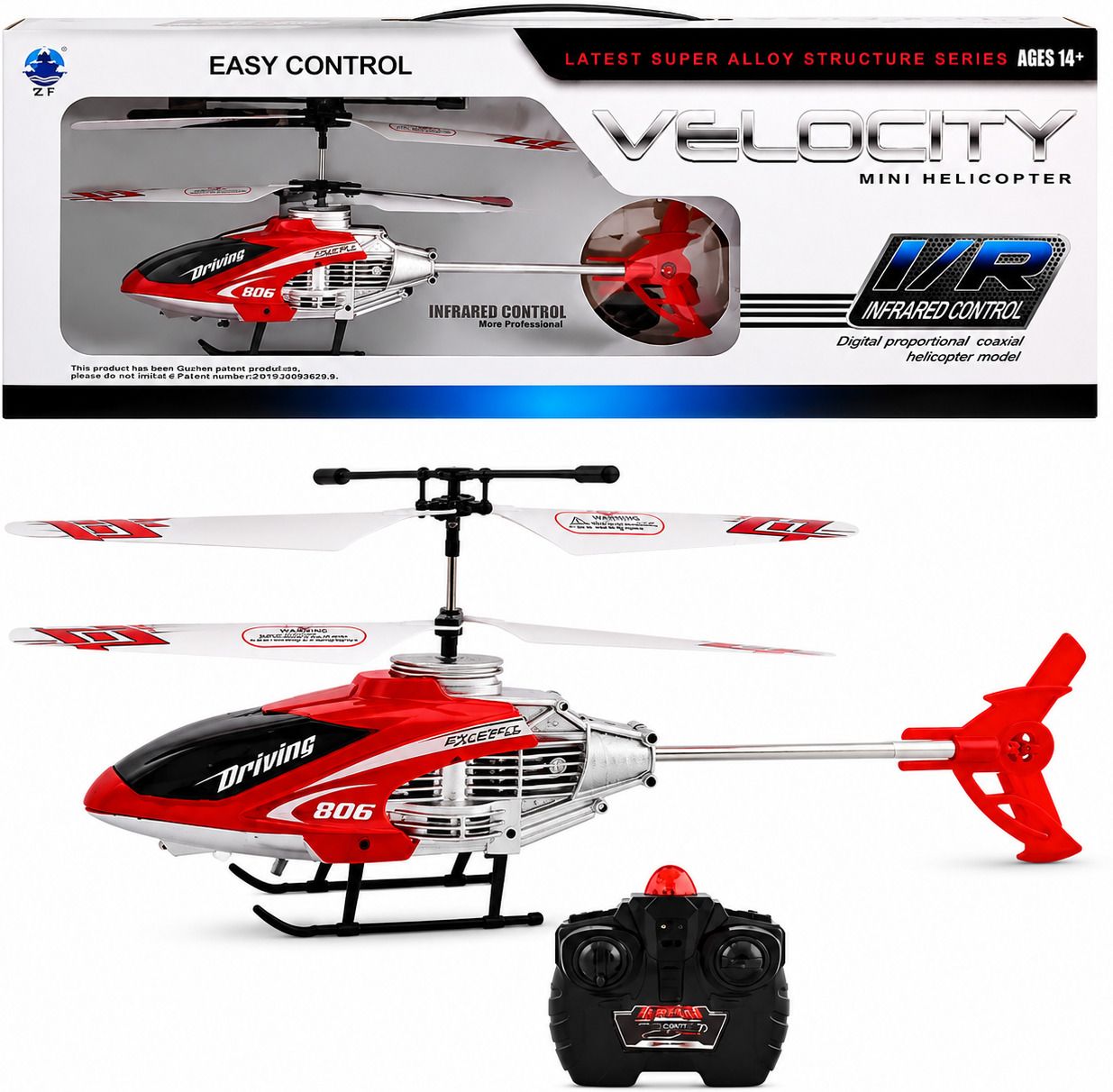 Velocity RC Helicopter with Infrared Control Remote-image-23
