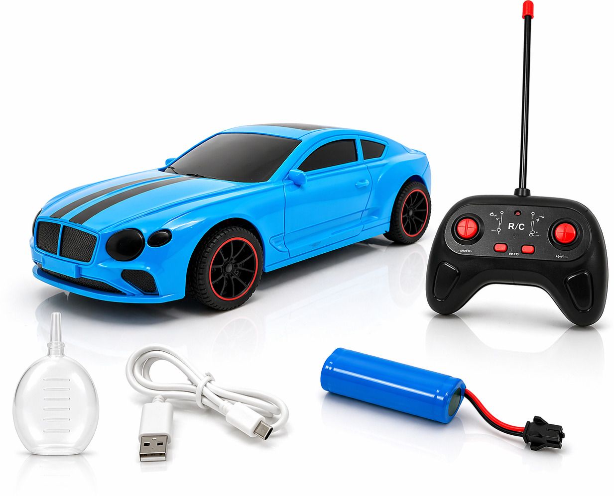 the flyer's bay Remote Control Car for Kids 4+ with Music, Lights & Spray, Rechargeable-picture-28