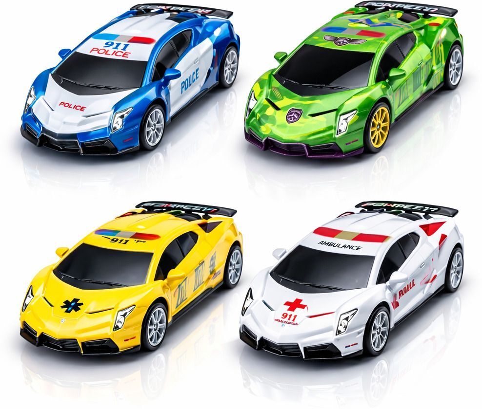 vqueens Pull Back Race Car Set – Combo Pack of 4 Pcs | Sports Car Toy for Kids-picture-12