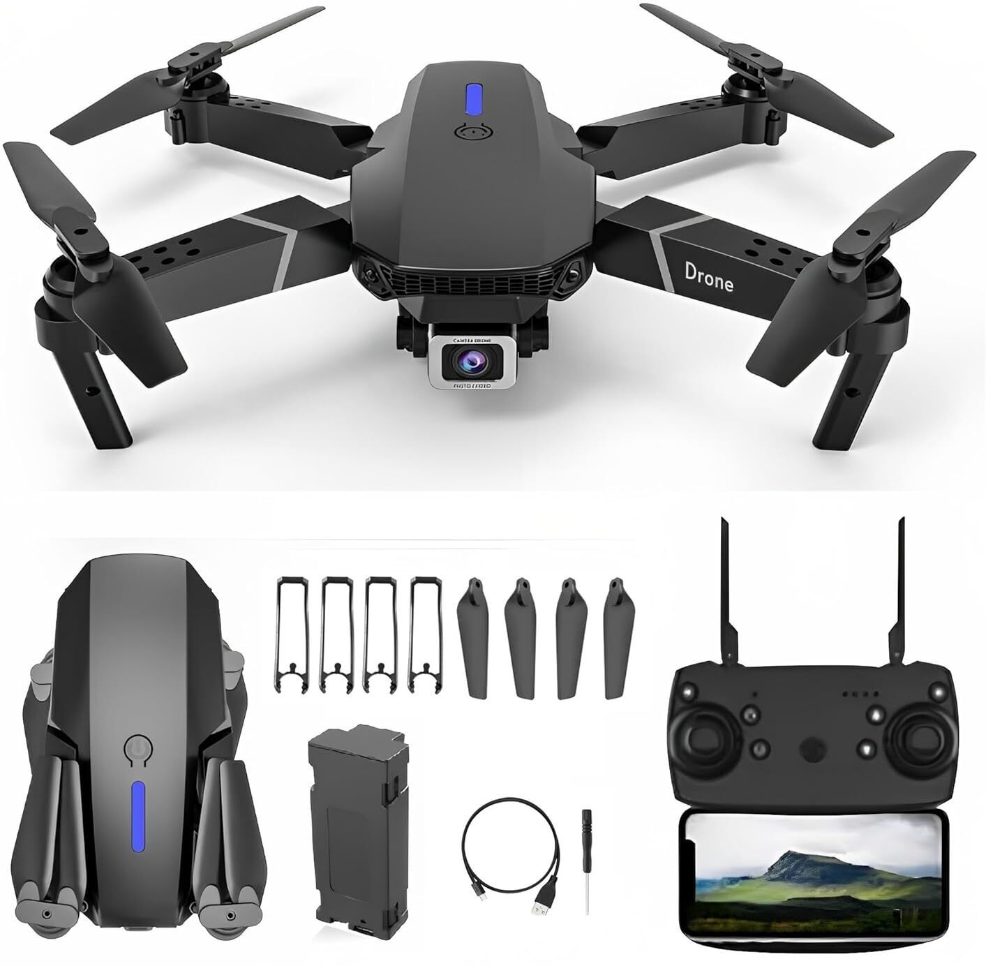 E88 Pro Drone 4k HD foldable With Camera Drone