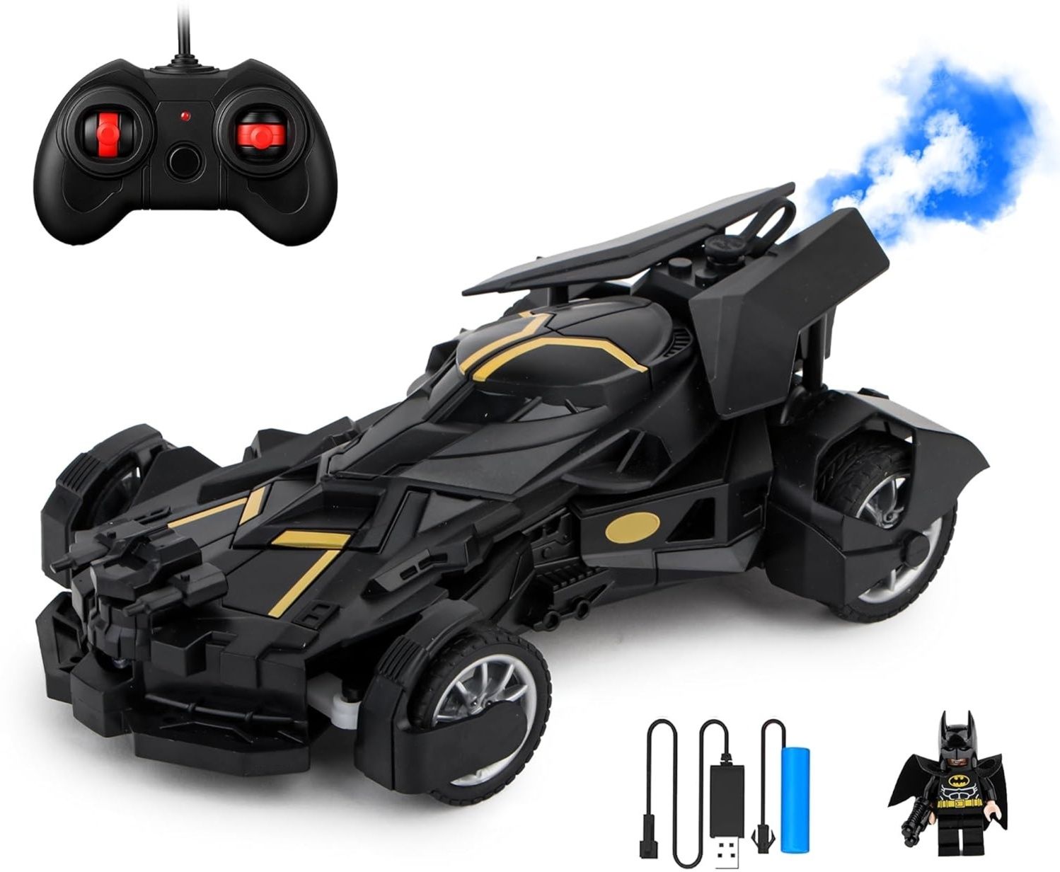 zunbella Remote Control Car with Mist Spray Action Flashing Lights Rechargeable RC Car-picture-30