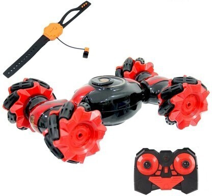 aavkar creation Hand Gesture Sensor RC Stunt Car Double Sided Rotating Remote Control Car _H16 image 1