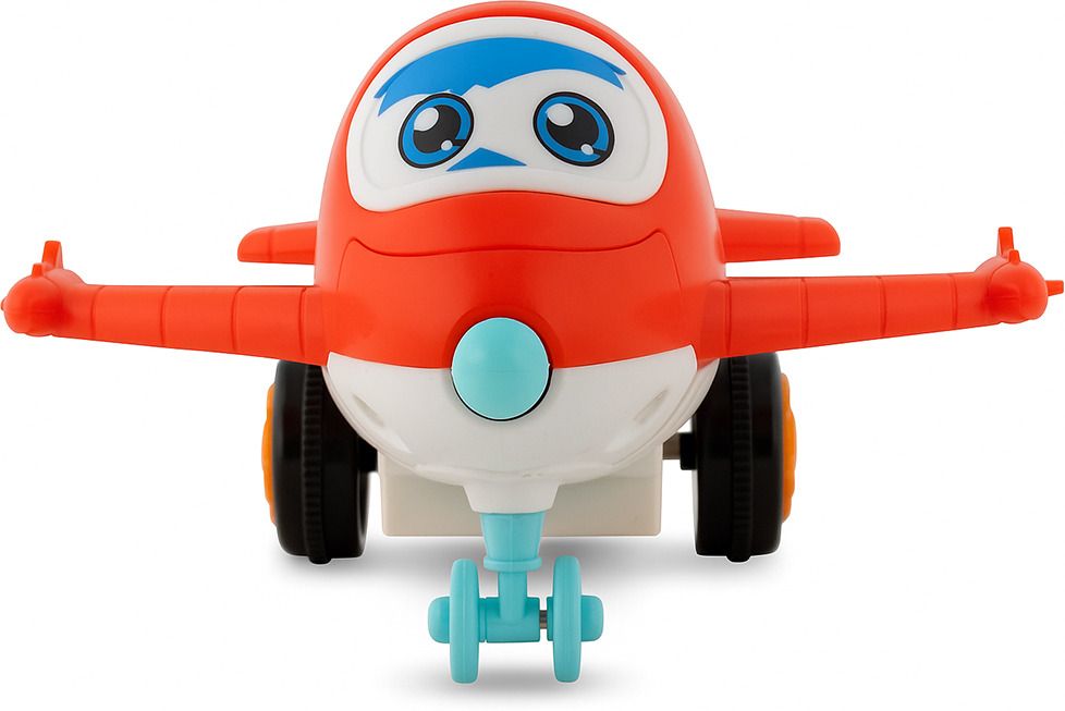 2-in-1 Transforming Robot Plane Toy | Automatic 360° Rotating Friction Car, Red-image-34