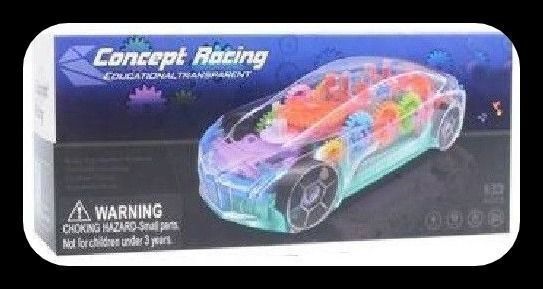 ninjatoy 3D Concept Gear Car Toy, Transparent Car,360 Degree Rotation(Pack of2) ZD748-picture-1