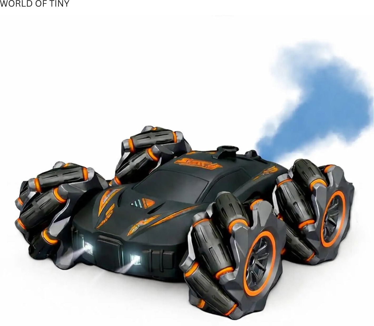 Rechargeable RC Stunt Car with Smoke Spray | LED Light Toy Car-image-4