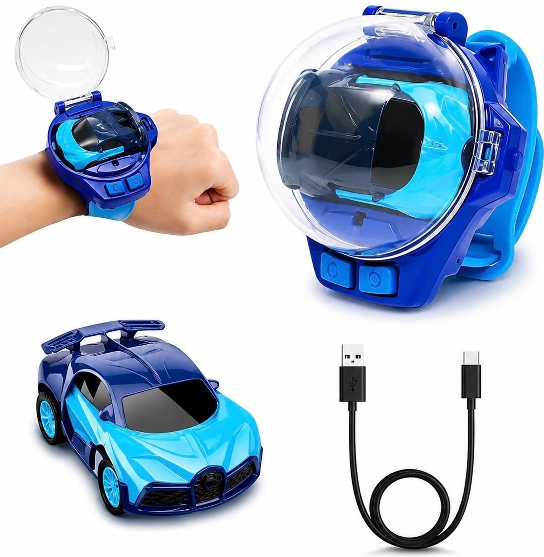 cantus Wrist Watch Remote Control Car Toy for Kids, Rechargeable RC Car with USB Cable-picture-35