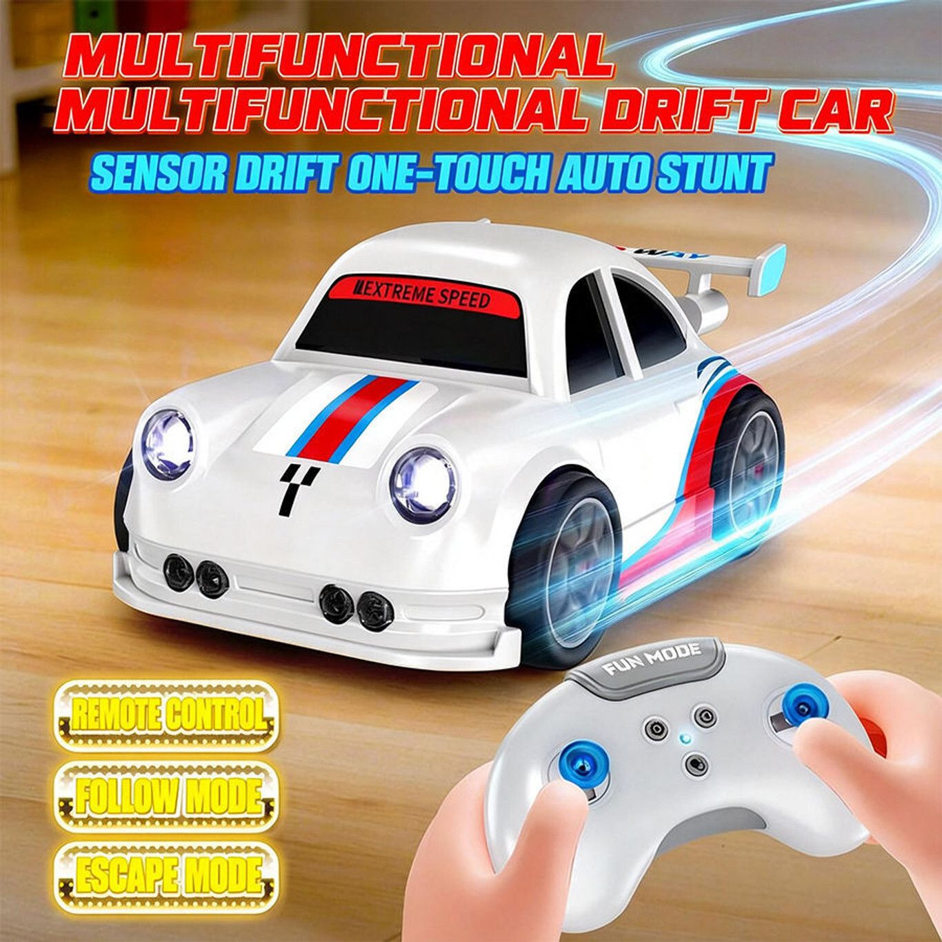 RC Drift High Speed Remote control car for Kids (White)DSFF3-image-10