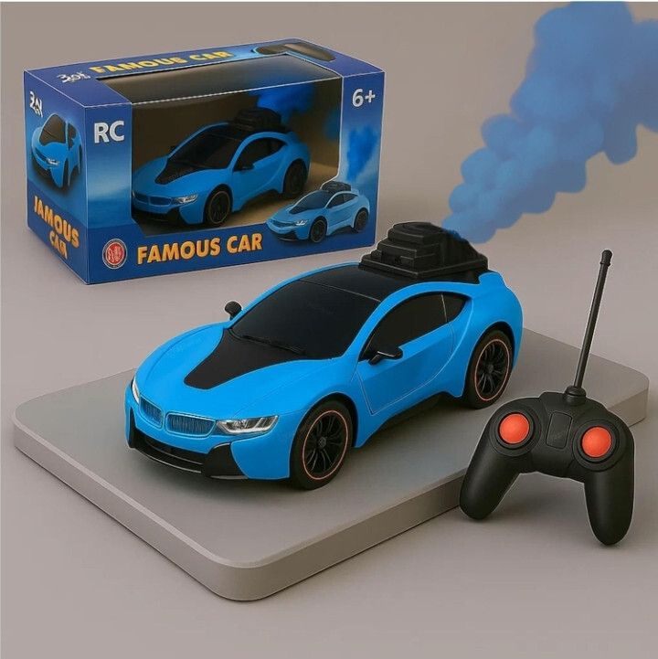 apj enterprise Remote Control 3d Famous Car with Smoke Effect or LED Lights Toy for Kids-picture-26