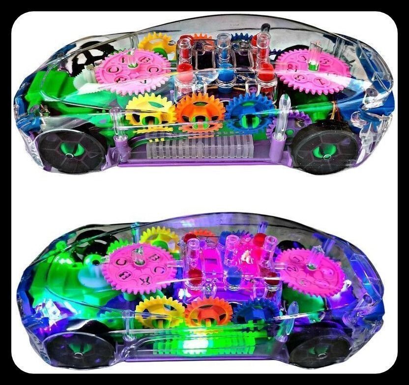 ninjatoy 3D Concept Gear Car Toy, Transparent Car, With 360 Degree Rotation-ZA782-picture-29