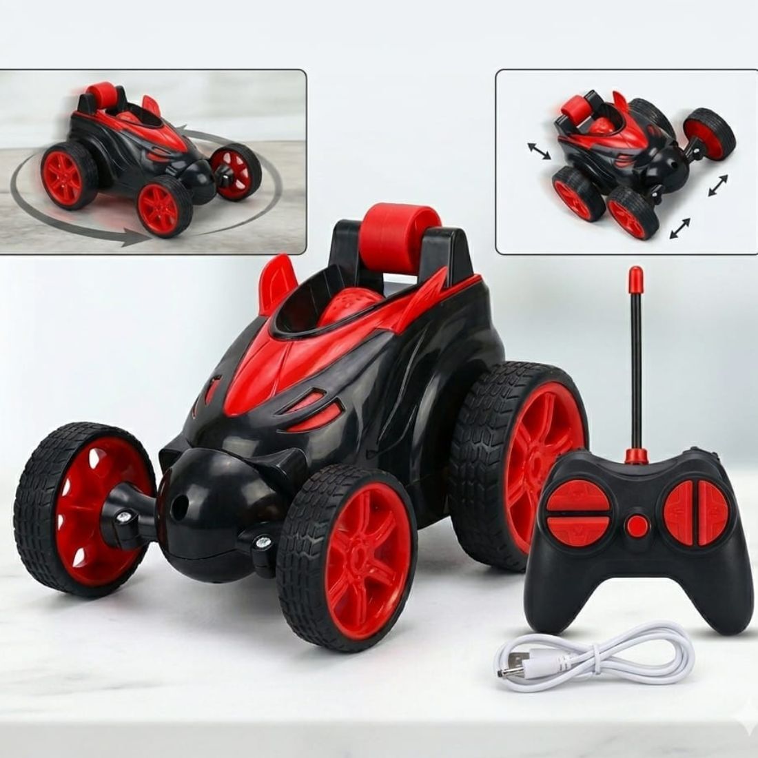 High-Speed 360° Flip RC Stunt Car with Rechargeable Battery | Remote Control Toy-image-35