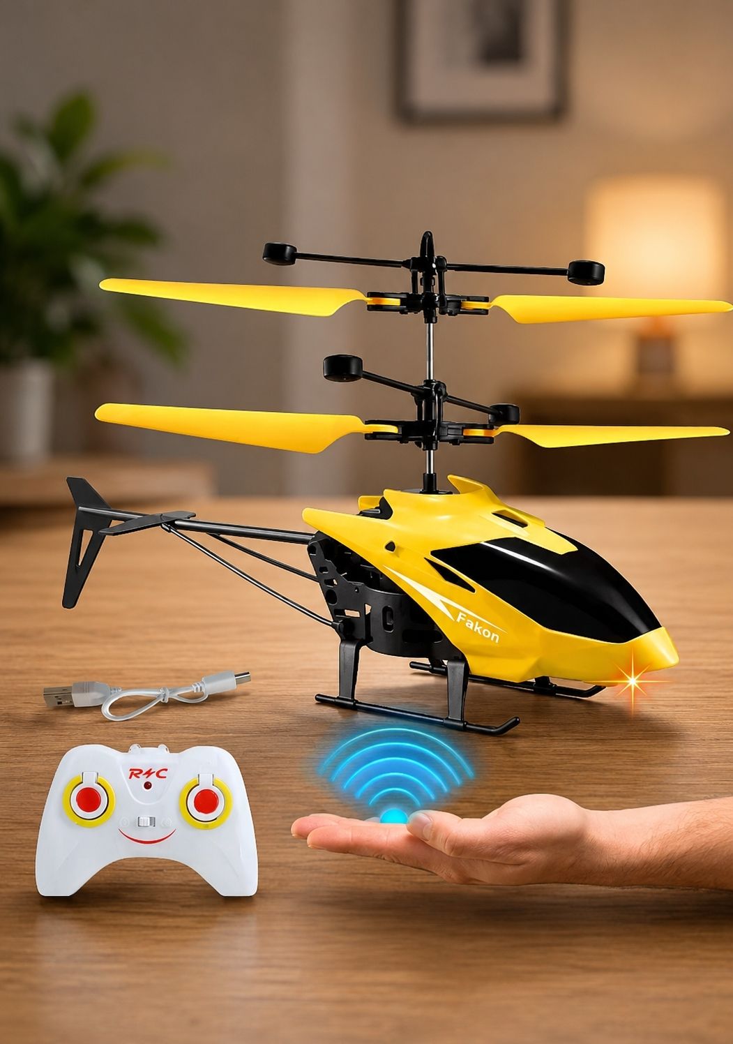 Yellow colour helicopter-image-44