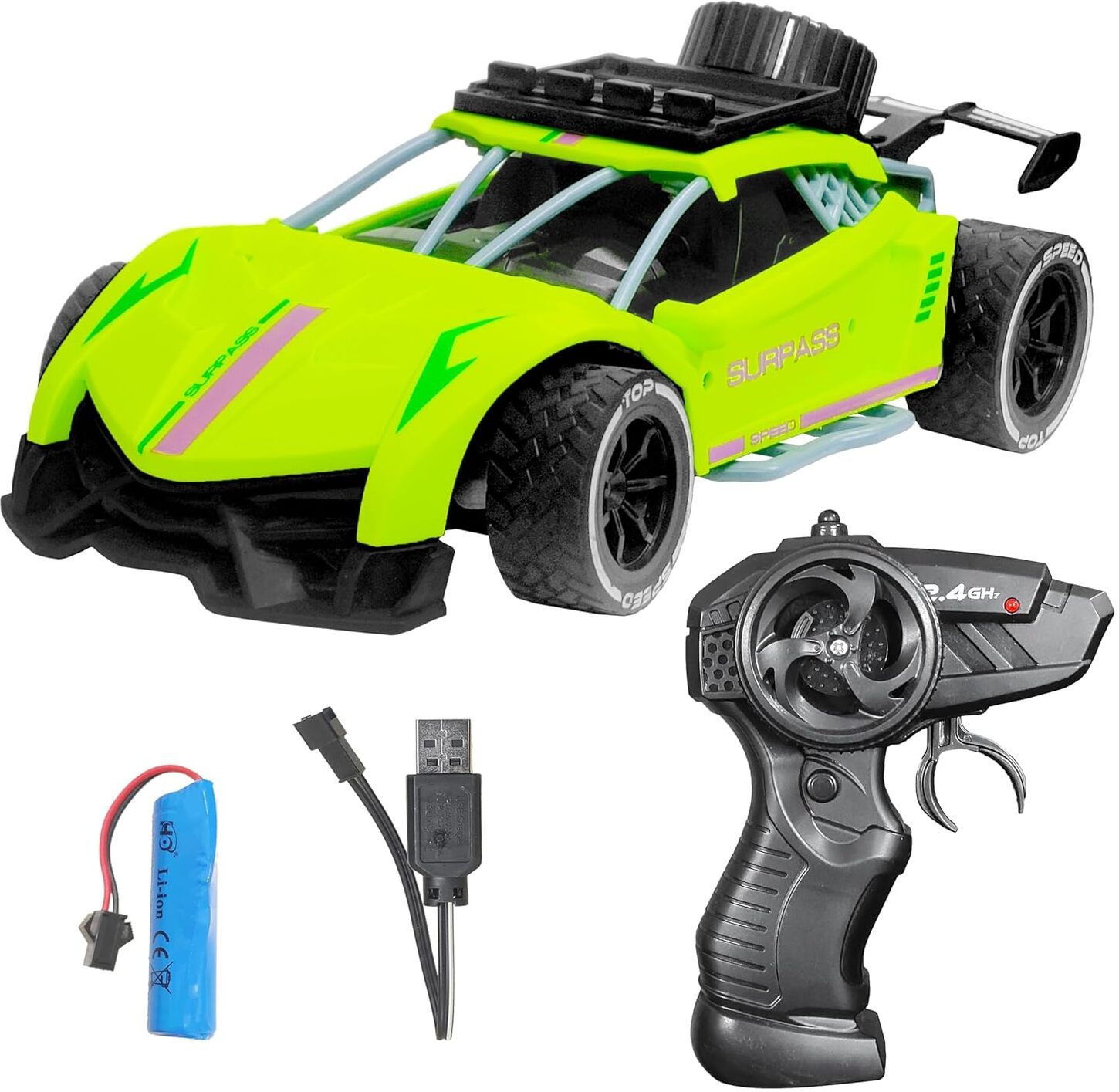 Rechargeable High Speed Racing Remote Control Car with 2.4 GHZ, 1:16 Scale 05-image-31