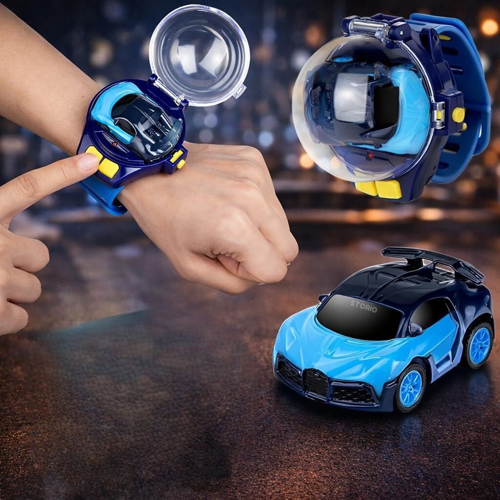 ragiluxe Kids Wearable RC Watch Car Toy Mini Racing Car with Remote Controller-picture-18