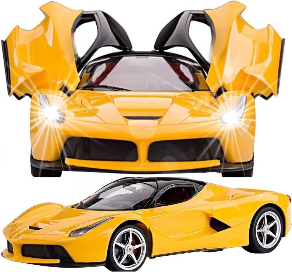 Rechargeable Remote Control Car with Openable Doors Car with Led Lights for Kids-image-34