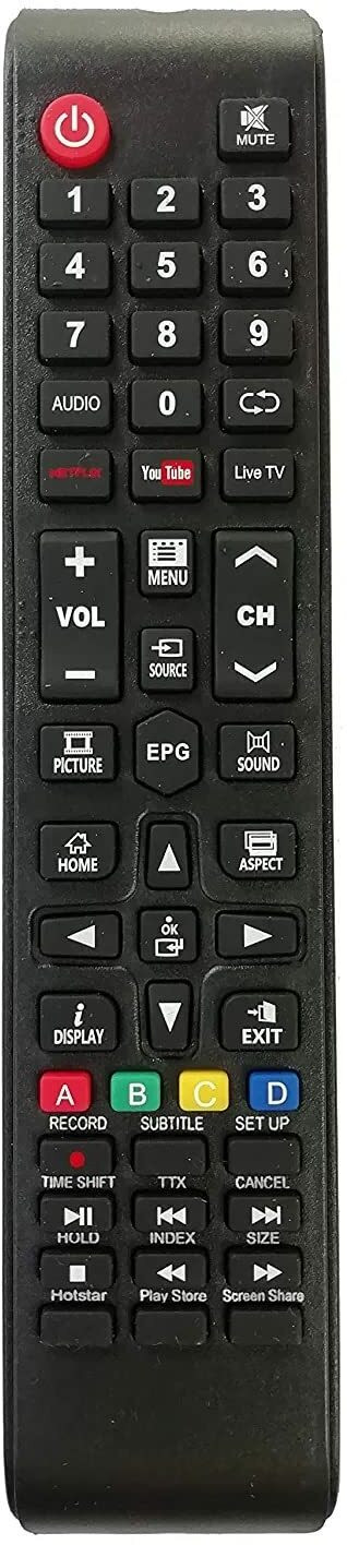 Nij "18550" LCD LED Smart Universal TV Remote Control Cemex Treeview Eairtec & Wisdom TV Remote Controller image 1