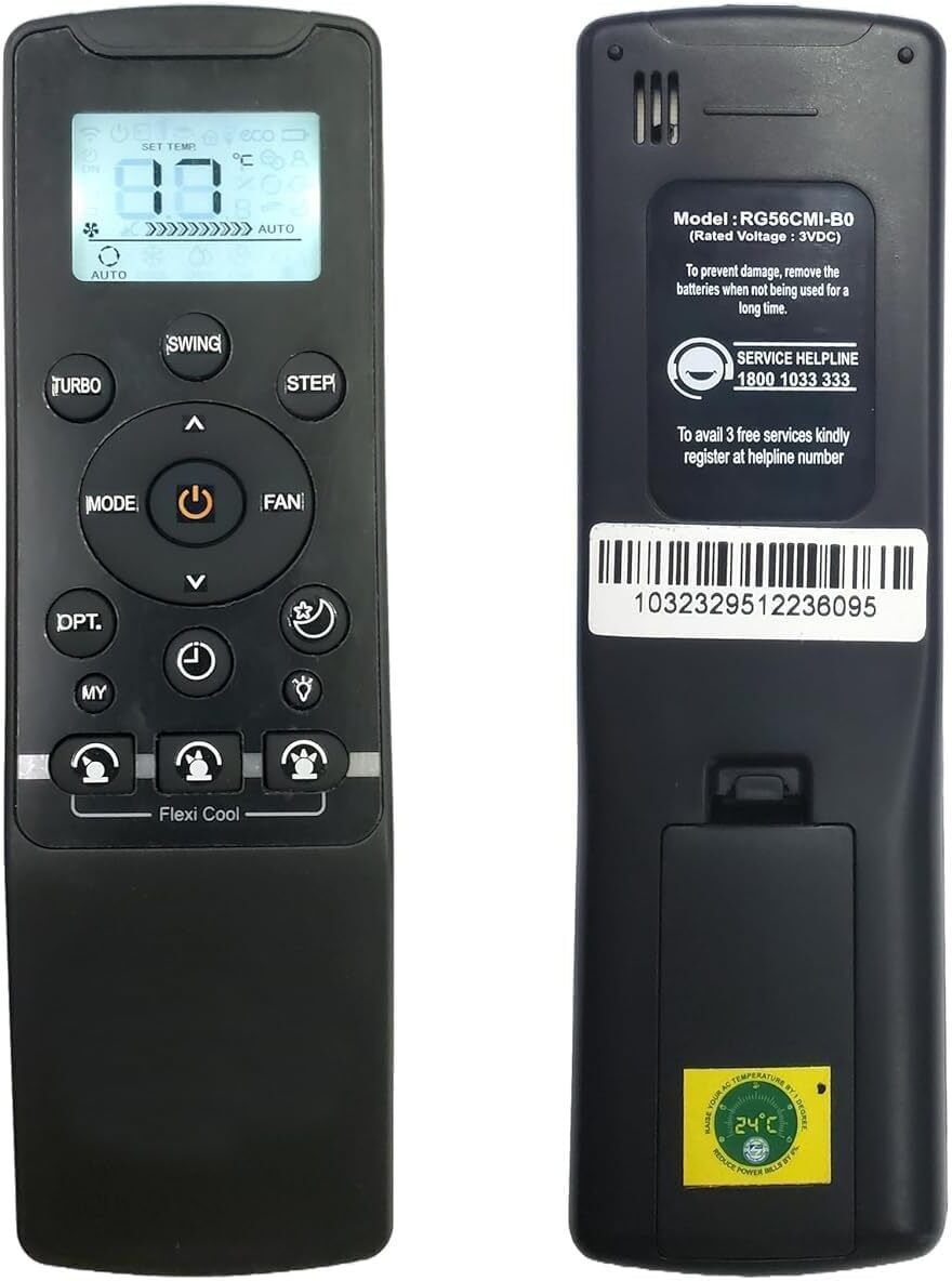 TECHNOWISE AC Remote No. 235 with Back Light Replacement of Carrier Air-Condition Remote Controller-picture-28