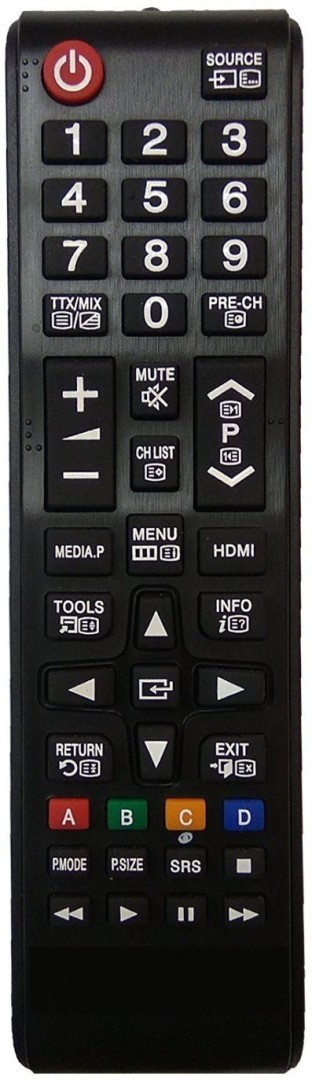 NixGlobal S-SUNG Small1 Universal Remote Compatible with SAMSUNG SMART LED LCD TV Remote Controller image 1