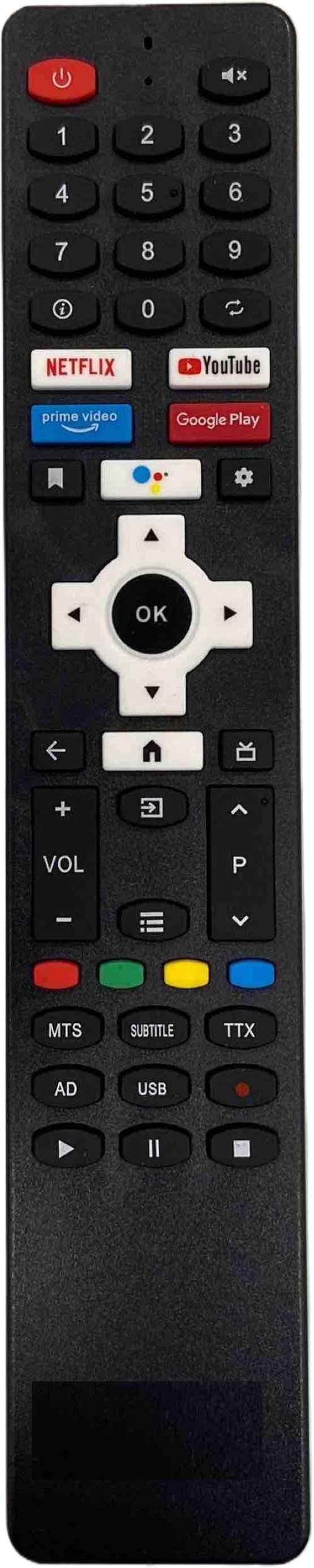 SHIELDGUARD Remote Control 631 with Netflix & YouTube functions Compatible for Sansui LED TV (No Voice & Google Assistant function) Remote Controller image 1