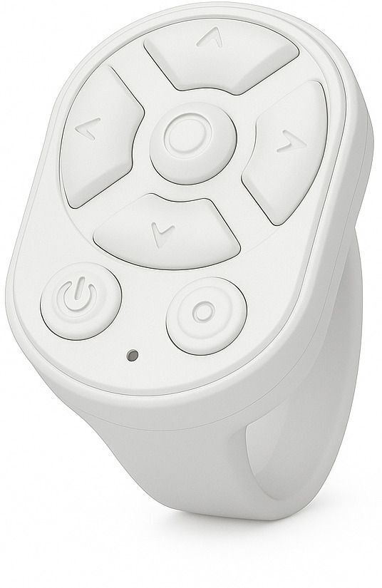 MZED Premium Multi-Functional Bluetooth Finger Ring Remote Control (White) Samsung, Apple, Realme, OnePlus Remote Controller-image-27