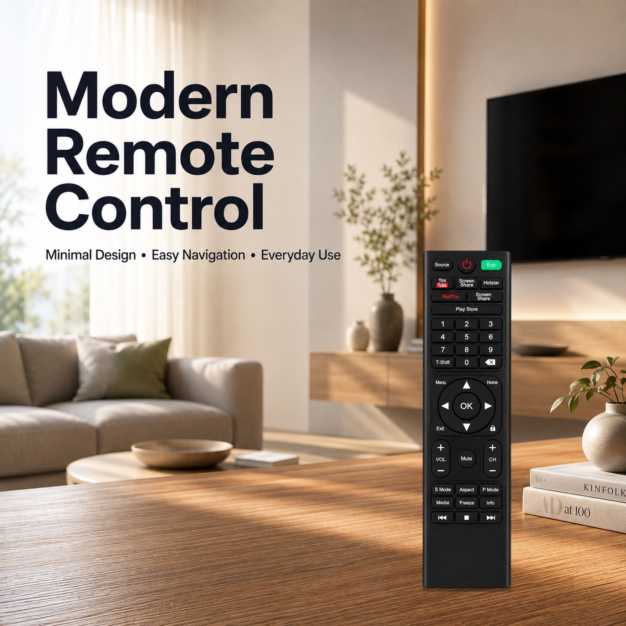 BookMyRemote Smart LED Compatible Series Smart Plus 65" BPL Remote Controller-image-7