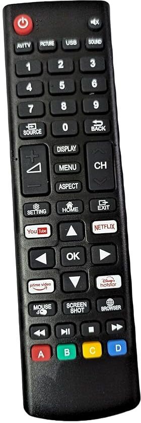 Rohit Electronics Remote Control Compatible For Crown Smart LCD/LED TV (EXACTLY SAME REMOTE WILL ONLY WORK) Remote Controller