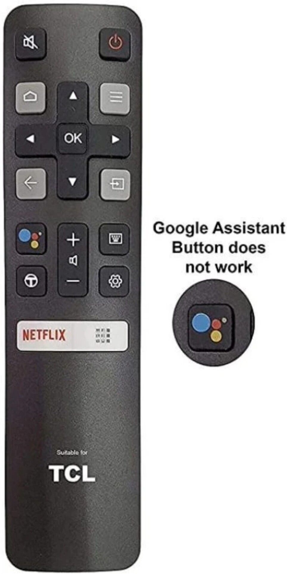 Tansukh Non-Bluetooth remote With NETFLIX Hotkey TCL Led Remote TC-L Universal Remote for Smart HD TV without Voice Function TCL, iFFALCON Led Remote Controller-image-26