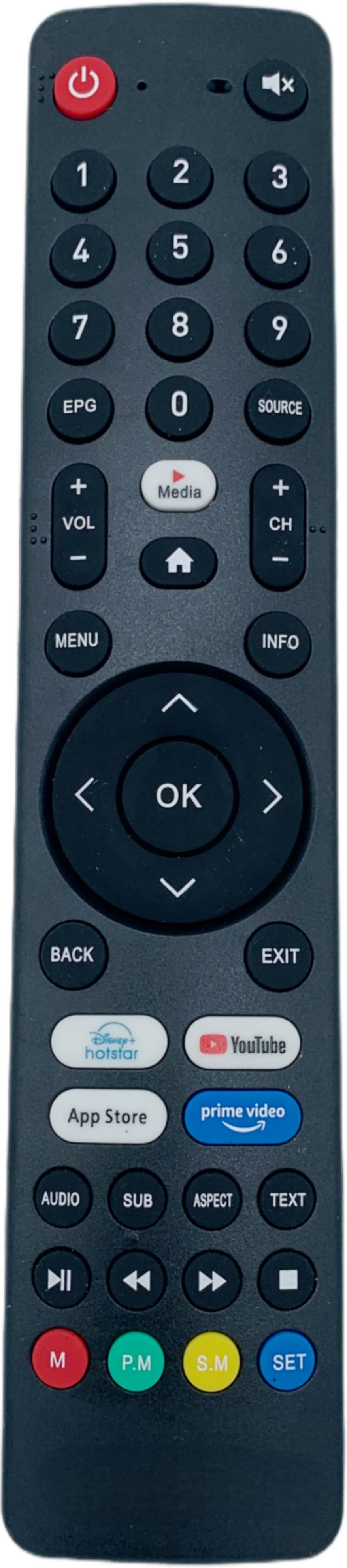 NixGlobal 1EYE-PLUS Remote Compatible with 1 EYE PLUS 4K SMART LED LCD TV Remote Controller-image-43