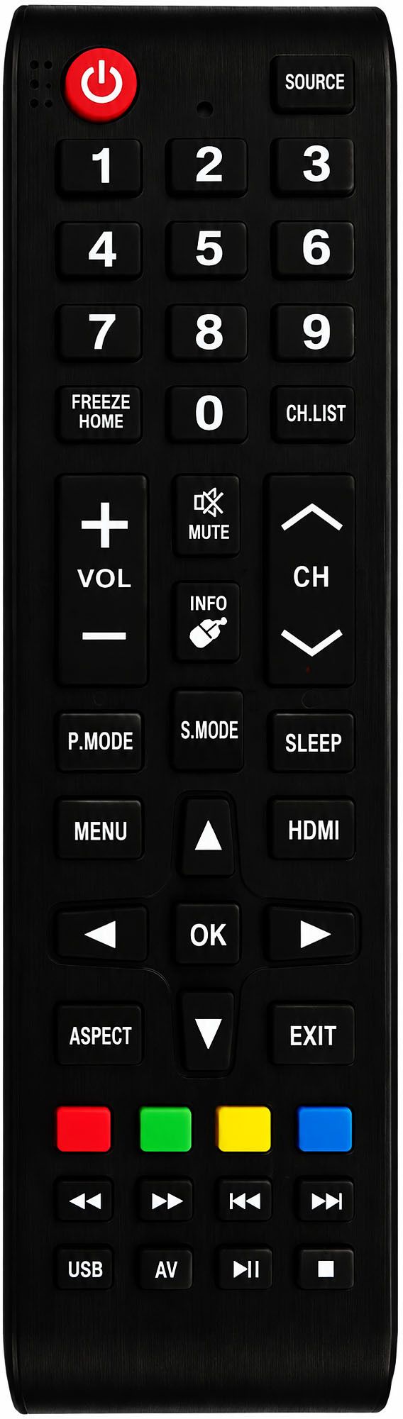 LipiWorld AK607 Lcd Led Tv Remote Control Compatible For Akai Tv Remote Controller-picture-48