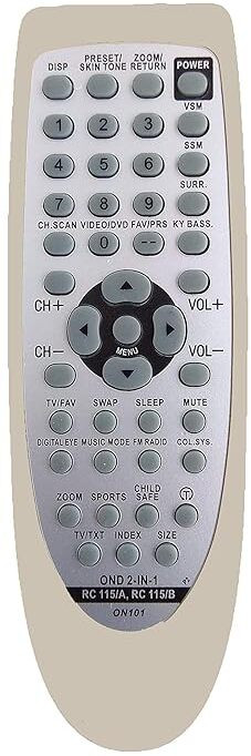 Rohit Electronics Remote Control Compatible For Onida CRT TV(UN102) (EXACTLY SAME REMOTE WILL ONLY WORK) Remote Controller image 1