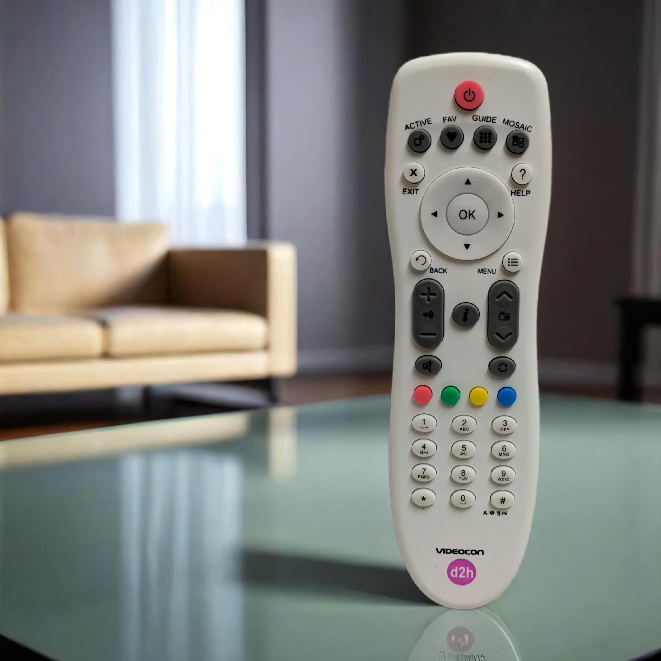 Narayan enterprises Remote Compatible with NewWhite Videocon D2H Remote Controller image 1