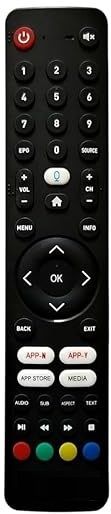 Rohit Electronics Remote Compatible for Cellecor & Candes Full HD LED Smart Android TV (Non Voice) (EXACTLY SAME REMOTE WILL ONLY WORK) Remote Controller