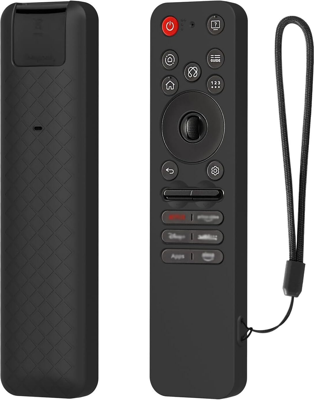 Aurabeam Front & Back Case for LG Smart TV AI Magic Remote LG MR25GA TV Remote Case for LG MR25GA TV Silicone Protection Cover Remote Controller