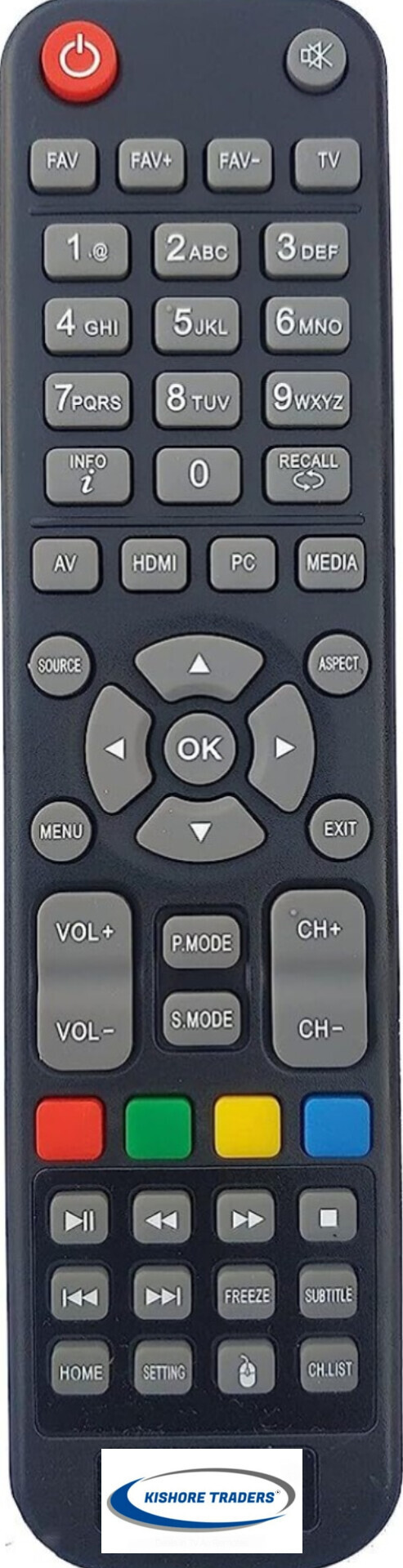 Kishore Traders Compatible Remote Control For Daenyx Smart Led Tv Daenyx Led Tv Remote Controller image 1