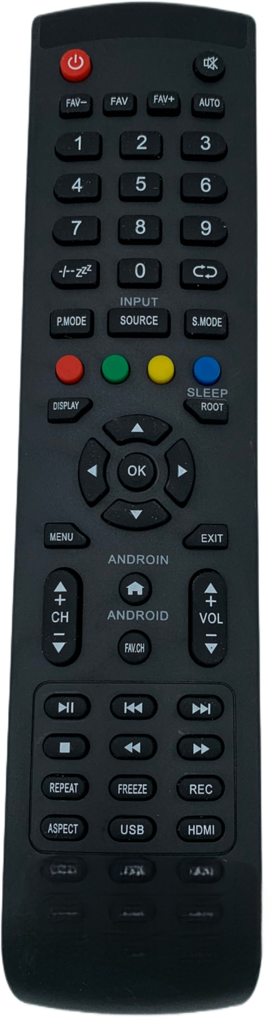 NixGlobal URC143 ZZZ FUNCTION Remote Compatible with CROWN 4K SMART LED LCD TV Remote Controller image 1