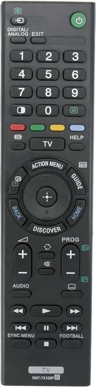 rmb remotes sony 100p compatible remote for sony tv (rmt-tx100p non-voice model) sony led/lcd smart tv remote controller