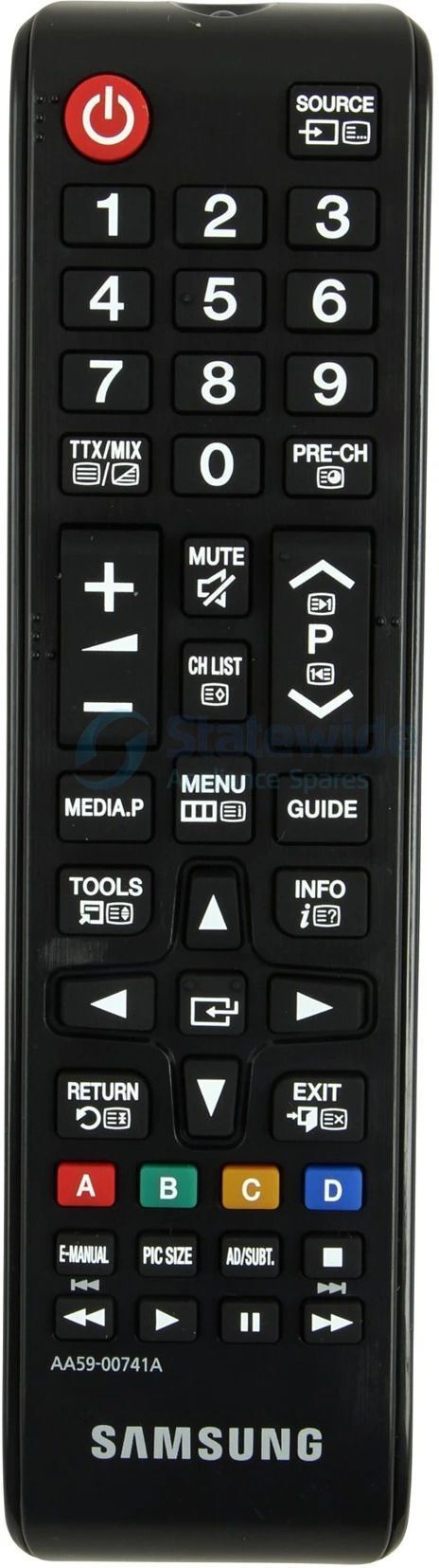 URBAN SELECT Compatible replacement remote for LED/LCD compatible for LED/LCD TV 30 Compatible Samsung Remote Controller-picture-33