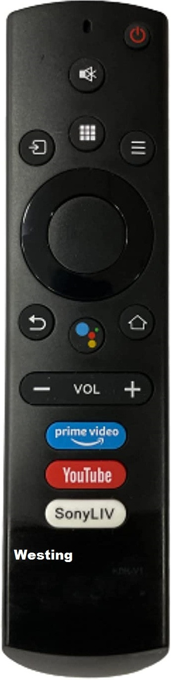 ANM REMOTE COMPATIBLE FOR SMART TV - ( With Google Assistant ) Westinghouse, VERIFICATION ON 9408256237 Remote Controller image 1