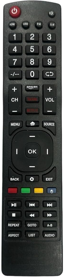 ANM Remote Compatible for Dyanora & Feltron Supported Model No. FT-2409(S) Smart TV Verify on customer care, Old remote has to be exactly same Remote Controller-image-6