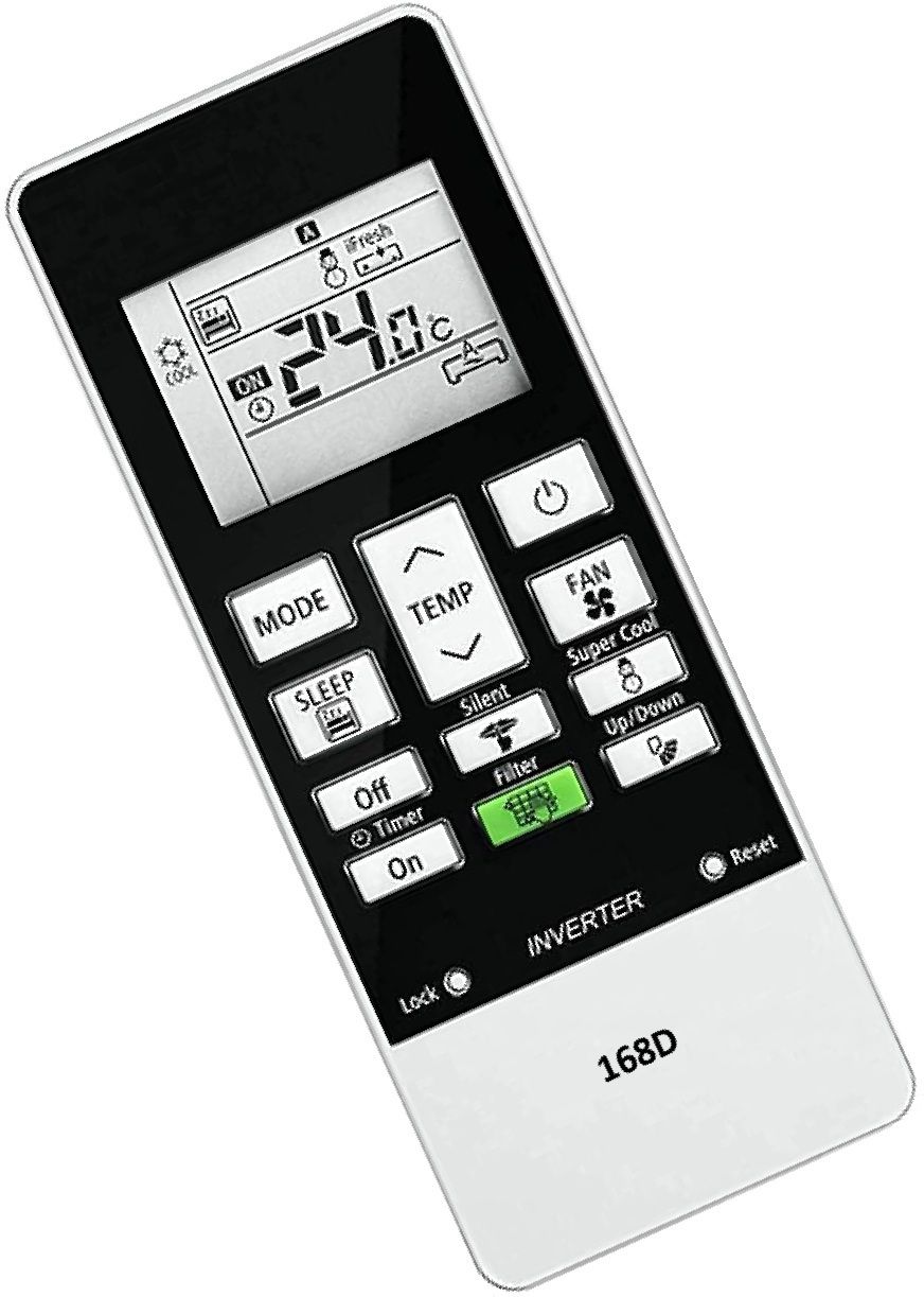 BARBET Compatible with Hitachi Ac 168D, No Backlight Suitable for 1.5 Ton Ac Hitachi Remote Controller-picture-18