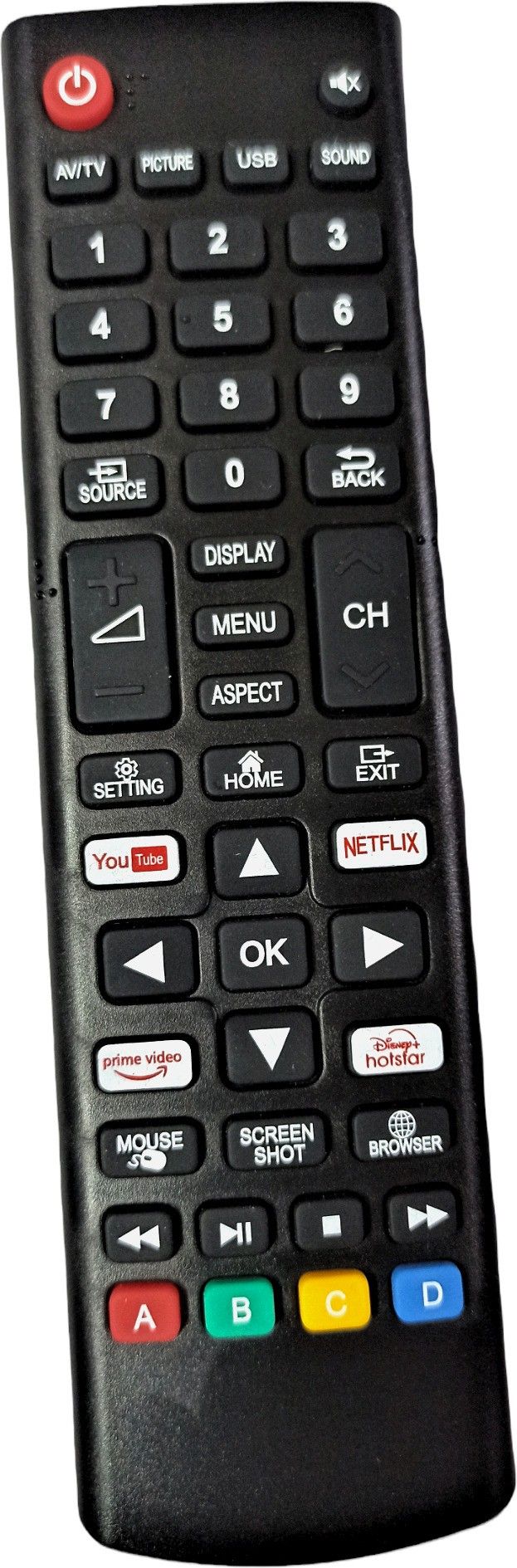 Ehop Compatible Remote Control for Smart LED LCD TV with youtube,netflix Crown Remote Controller-picture-21