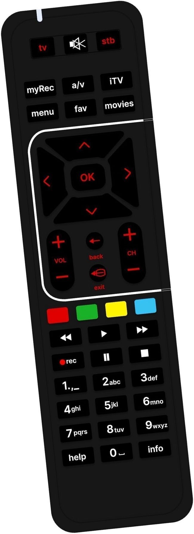 URBAN SELECT Compatible replacement remote for Oneplus Smart TV LED LCD Smart TV Remote Airtel Stb Remote Controller-picture-16