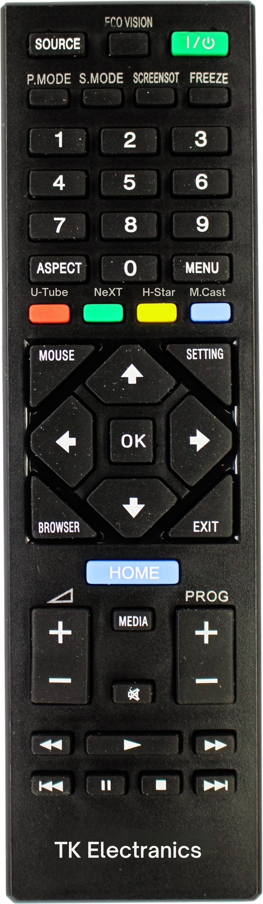 TK ELECTRANICS Compatible with Smart LED TV (TKE-030) F&D Remote Controller-image-35