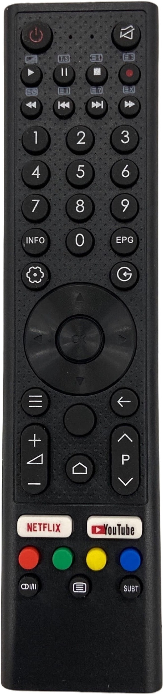 SHIELDGUARD Remote Control with YouTube function Compatible forLED TV Micromax Remote Controller image 1