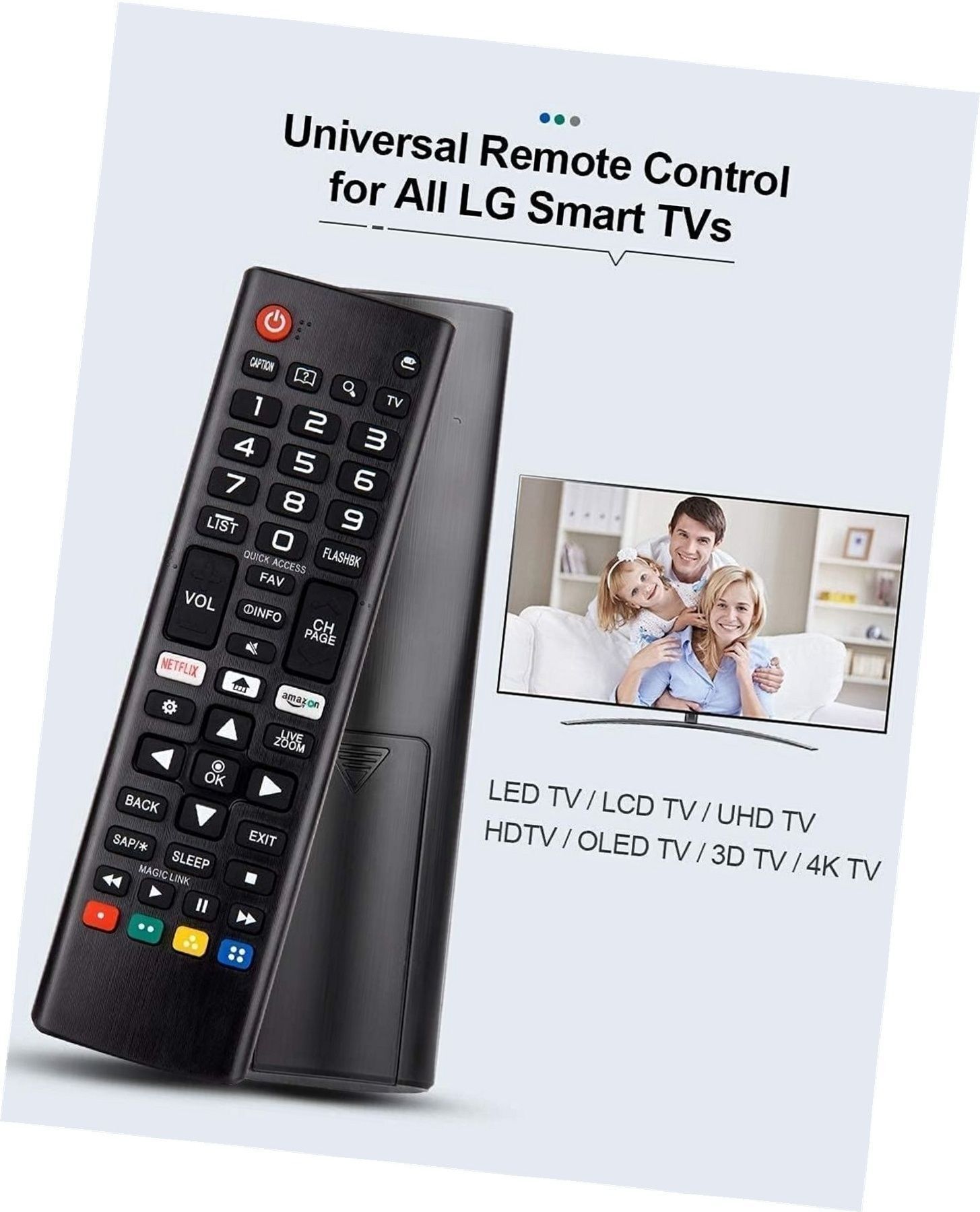 URBAN SELECT Suitable replacement remote for Smart TV Android Smart TV Remote Compatible with Rem Lg smart tv Remote Controller-picture-20