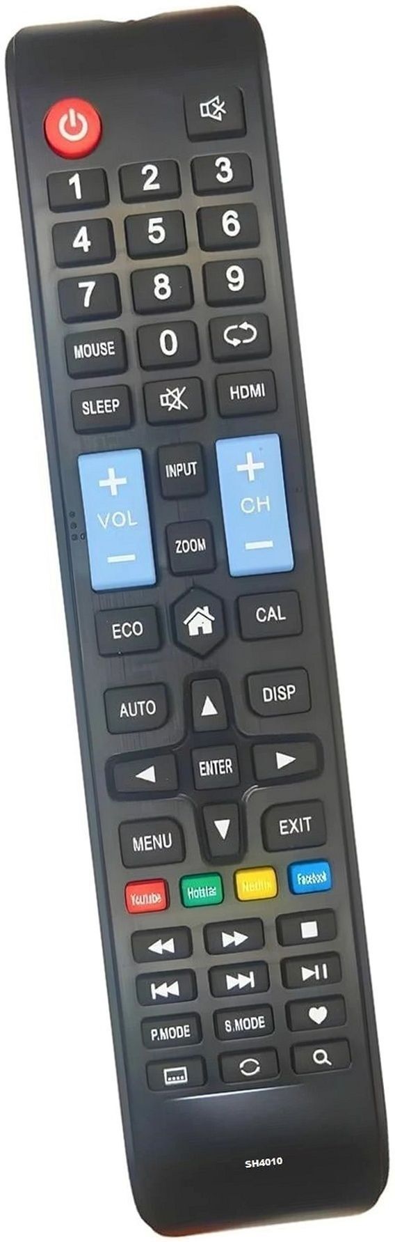 URBAN SELECT Compatible replacement remote for Intex TV Remote SH4010 LED LCD Smart TV Remote Compatible with I INTEX Remote Controller-image-8