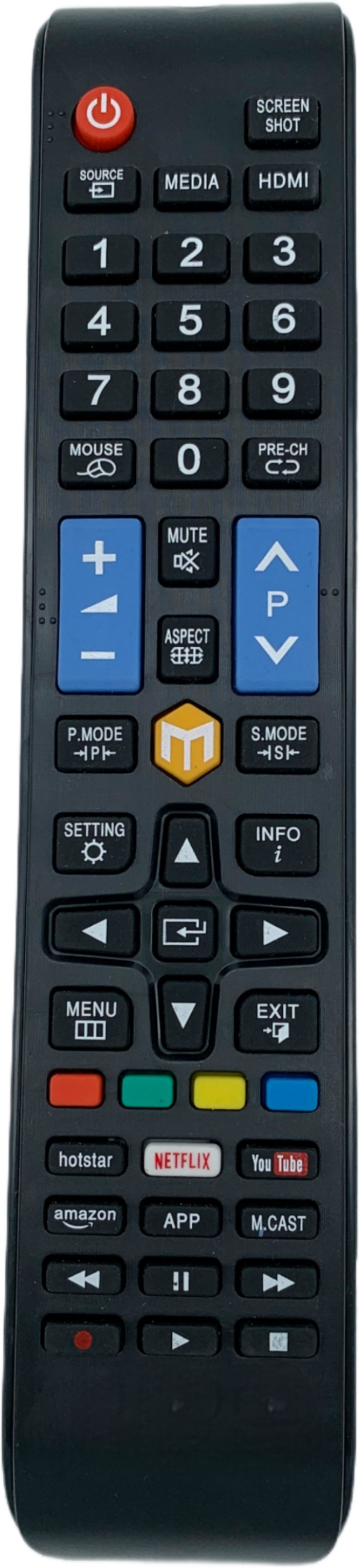 NixGlobal CH101 Remote Compatible with CROWN 4K SMART LED LCD TV Remote Controller image 1
