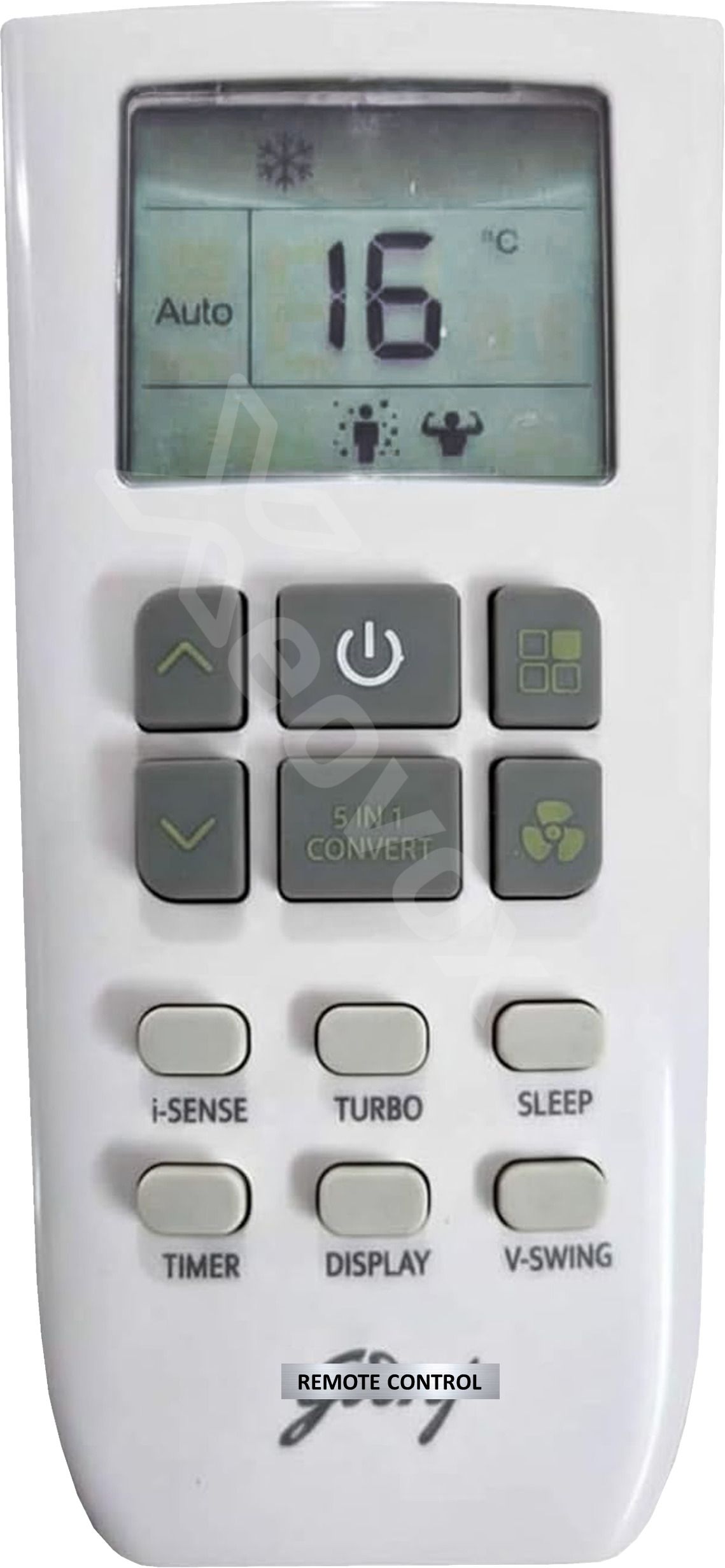 Xeovox Godrej Inverter ac godrej AC Remote Original 5 in 1 i-Sense 1 1.5 2 Ton Split Window Inverter AC Godrej Remote Controller-picture-20