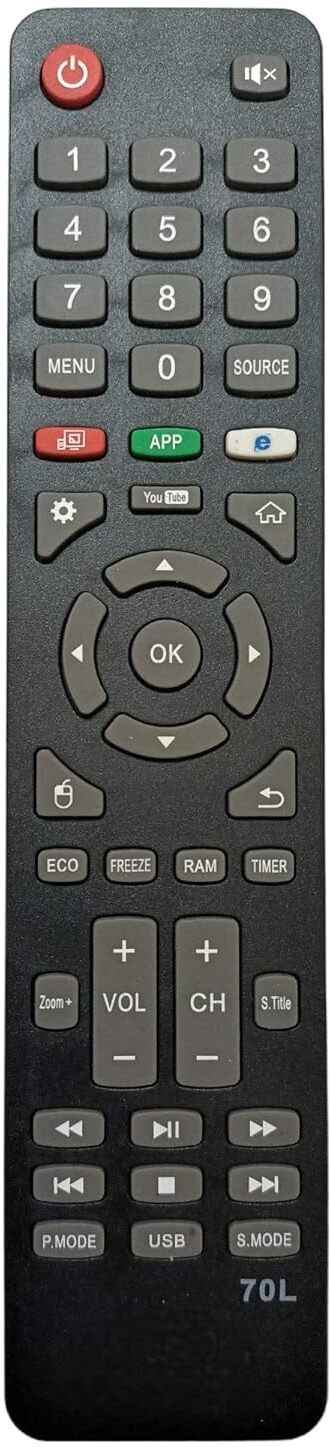ANM Remote for Akai/Hyundai/Weston/Dyanora & Sansui Smart Led Tv 70L EXACT SAME MODEL ONLY, VERIFICATION ON customer care Remote Controller image 1