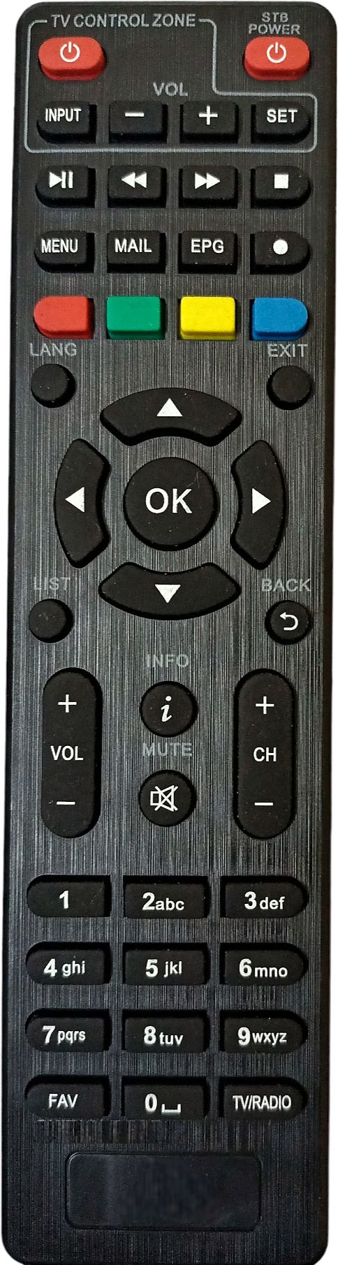 ERNIL Set Top Box Remote Compatible for Kerala Vision Set Top Box GCH-8173 Remote Control(Your Old Remote Must be Exactly Same) Remote Controller-image-2