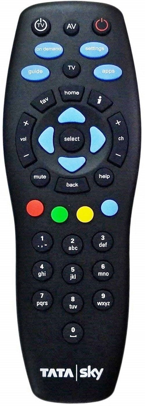 Tata Sky 100% Original Universal With USER MANUAL & WARRANTY CARD TATA SKY HD+ PLUS, TATA SKY HD Remote Controller-picture-41